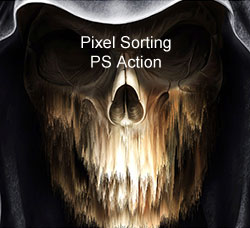 极品PS动作－像素立柱(含高清视频教程)：Pixel Sorting PS Action